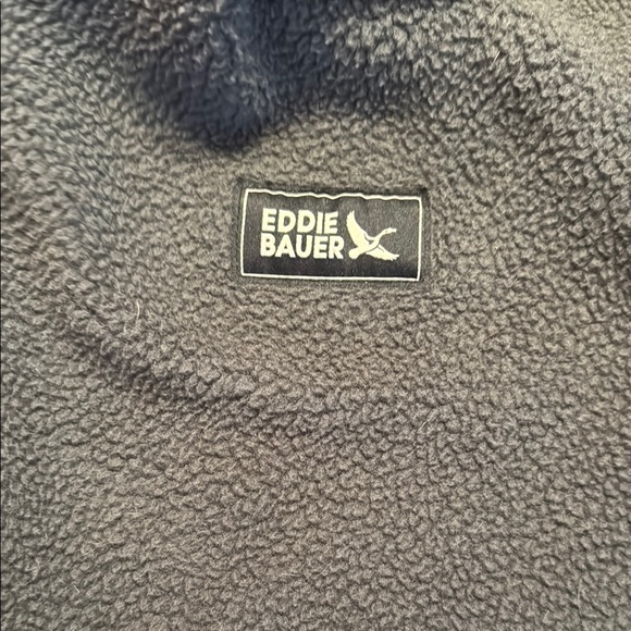 Eddie Bauer Charcoal Fleece Vest - Picture 2 of 4